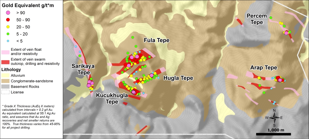 Akarca project geology and minerals occurrences