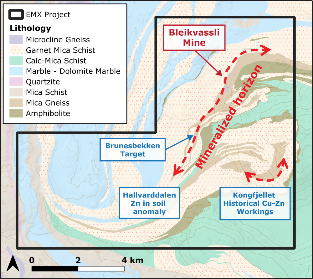 Geology of the Bleikvassli project