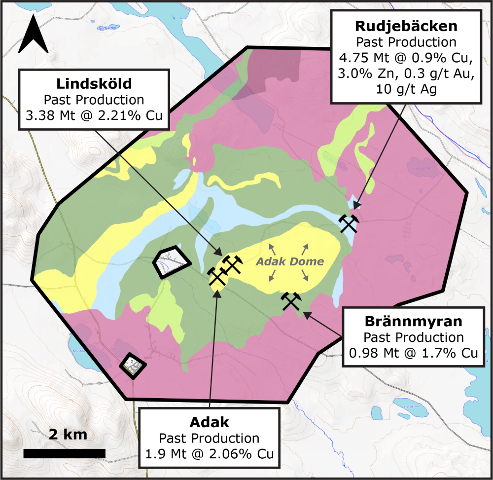 Geological map of Adak.