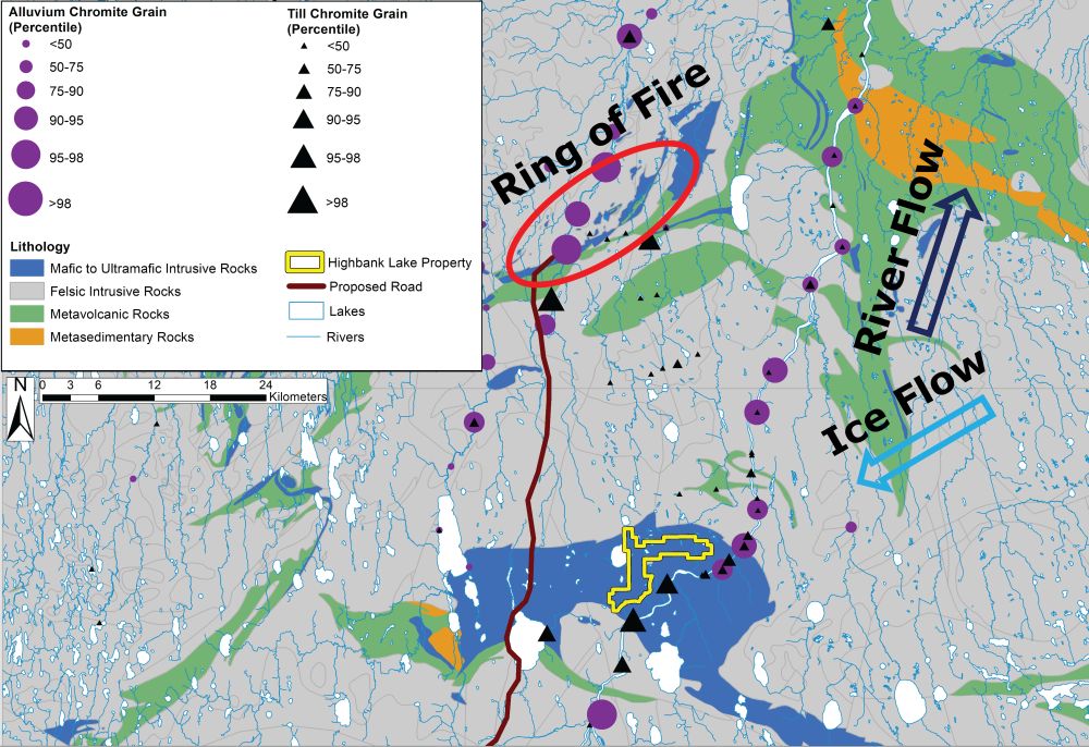 Surficial geochemistry samples from MRD322(5)