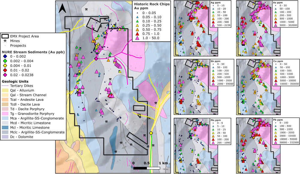 Geochemical survey of the Muldoon project