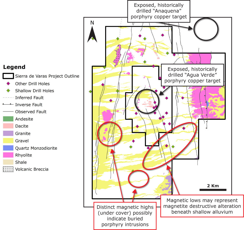 Geology of the Sierra de Varas project