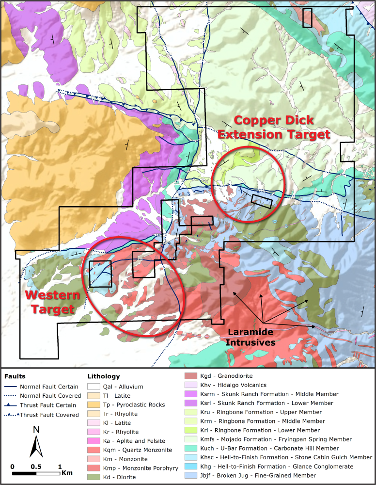 Hachita geology and targets